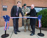 Robert Falconi, CEO cutting the ribbon at the Fort Myer, VA Grand Opening