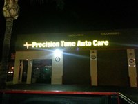 The El Cajon, CA PTAC signage at night