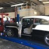Larry Bailey, PTAC employee,  working on a &rsquo;56 Chevrolet Bel Air